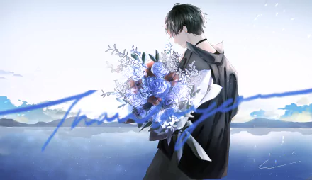 flower Anime Original HD Desktop Wallpaper | Background Image