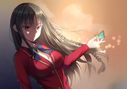 Suzune Horikita Anime Classroom of the Elite HD Desktop Wallpaper | Background Image
