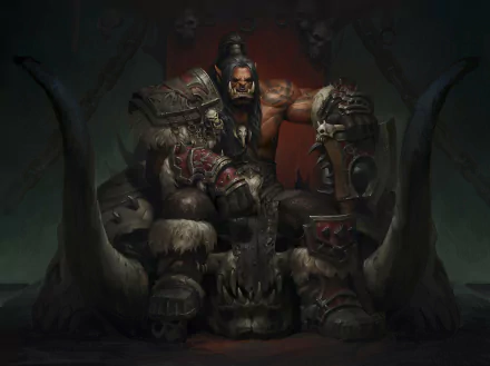 orc Grom Hellscream video game World of Warcraft HD Desktop Wallpaper | Background Image