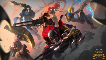 Katarina (League Of Legends) Ezreal (League Of Legends) Braum (League Of Legends) Garen (League Of Legends) Zed (League Of Legends) video game Legends of Runeterra HD Desktop Wallpaper | Background Image