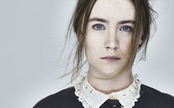 Celebrity Saoirse Ronan Actresses Ireland Actress Face Blue Eyes Freckles Irish HD Wallpaper | Background Image