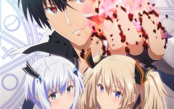 Sasha Necron Misha Necron Anos Voldigoad Anime The Misfit of Demon King Academy HD Desktop Wallpaper | Background Image