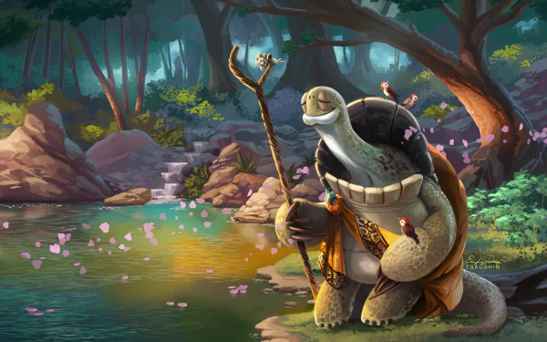 Oogway (Kung Fu Panda) movie Kung Fu Panda HD Desktop Wallpaper | Background Image
