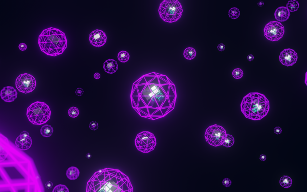 Abstract Purple Cube Shapes HD Wallpaper | Background Image