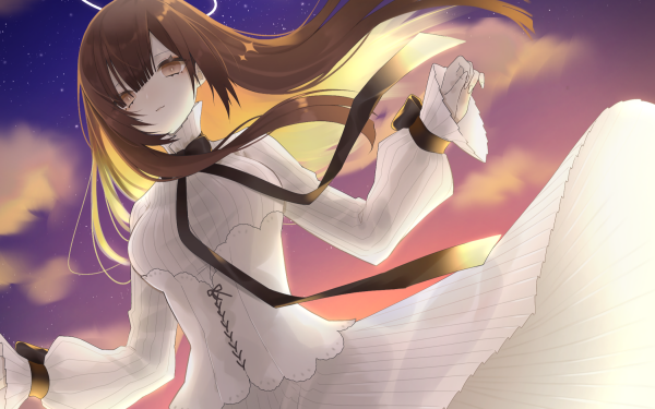 Anime Original White Dress Starry Sky HD Wallpaper | Background Image