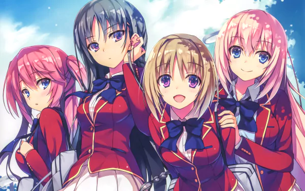 Honami Ichinose Kikyō Kushida Suzune Horikita Airi Sakura Anime Classroom of the Elite HD Desktop Wallpaper | Background Image