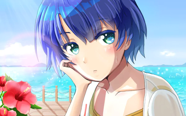 Kanna Tanigawa Anime Waiting in the Summer HD Desktop Wallpaper | Background Image