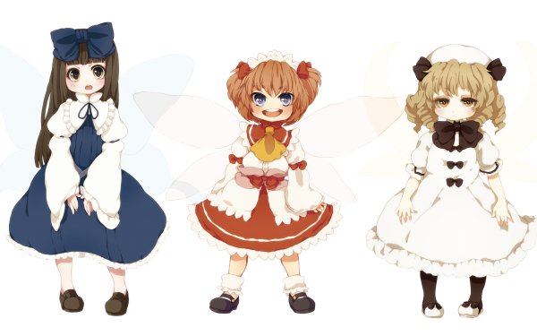 Anime Touhou Luna Child Sunny Milk Star Sapphire HD Wallpaper | Background Image