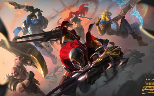 Katarina (League Of Legends) Ezreal (League Of Legends) Braum (League Of Legends) Garen (League Of Legends) Zed (League Of Legends) video game Legends of Runeterra HD Desktop Wallpaper | Background Image