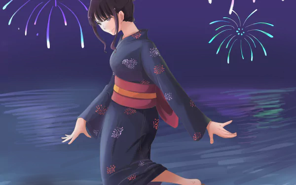 Nazuna Oikawa Anime Uchiage Hanabi, Shita kara Miru ka? Yoko kara Miru ka? HD Desktop Wallpaper | Background Image