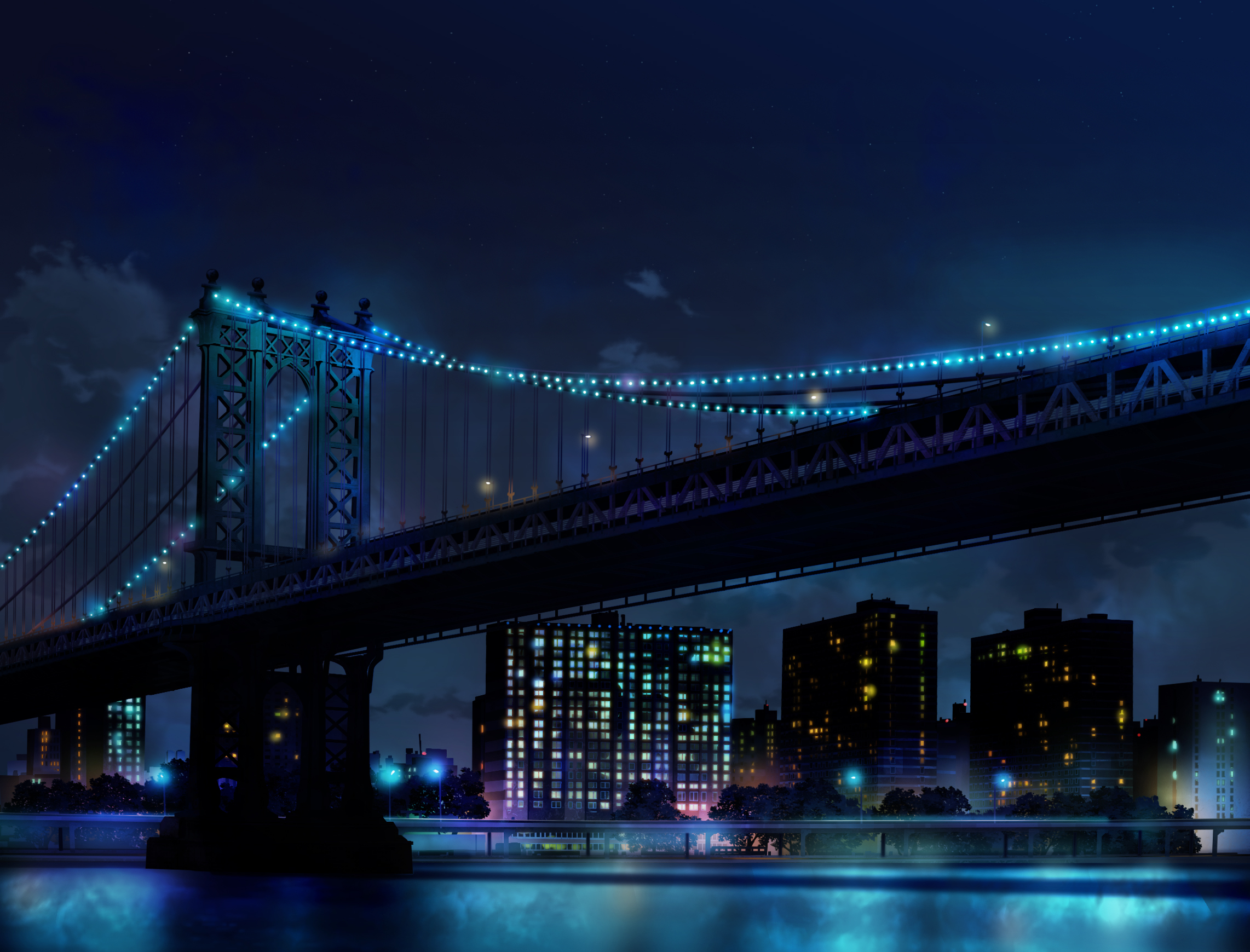 City Bridge Background