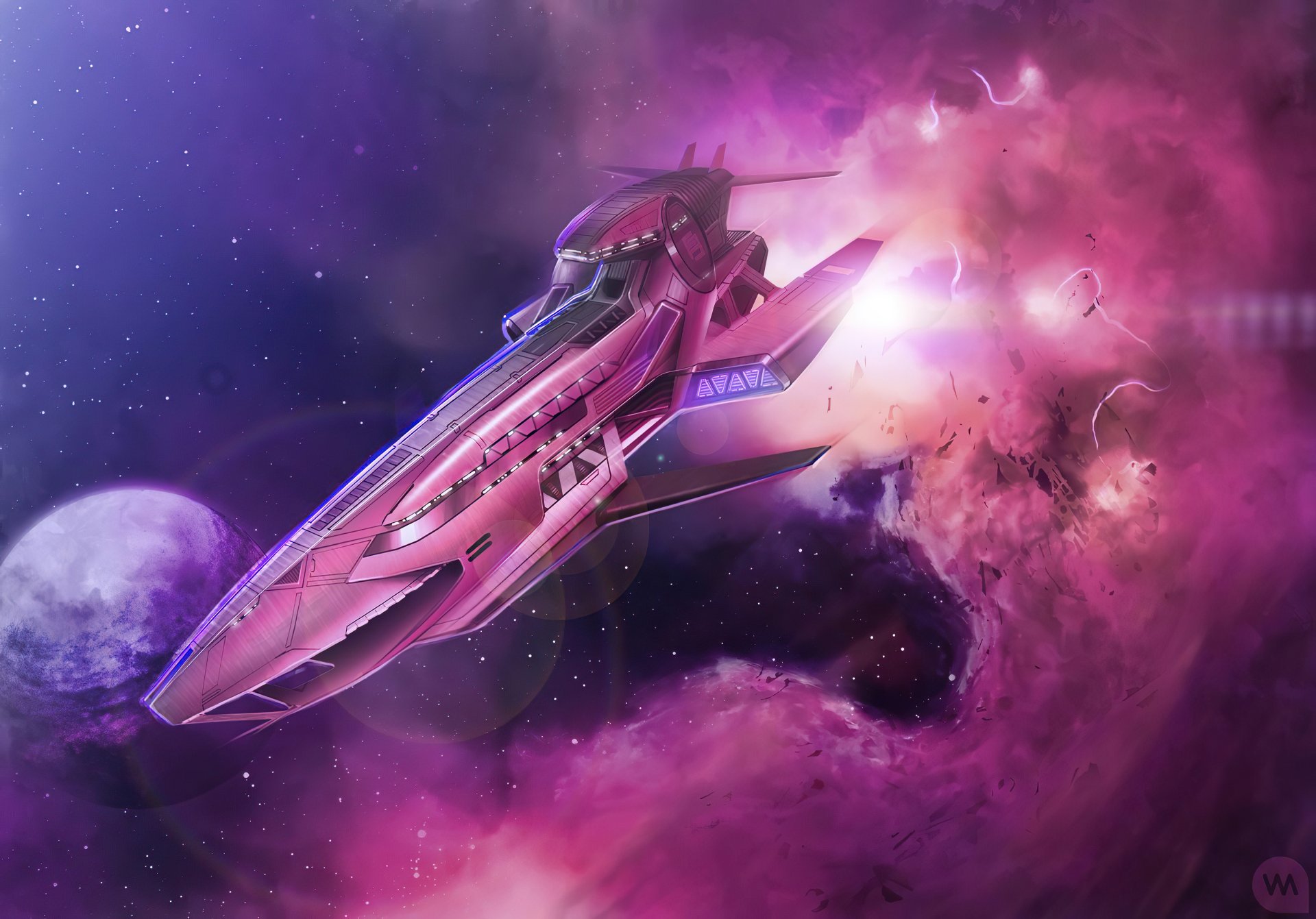 Sci Fi Spaceship 4k Ultra HD Wallpaper by illoo