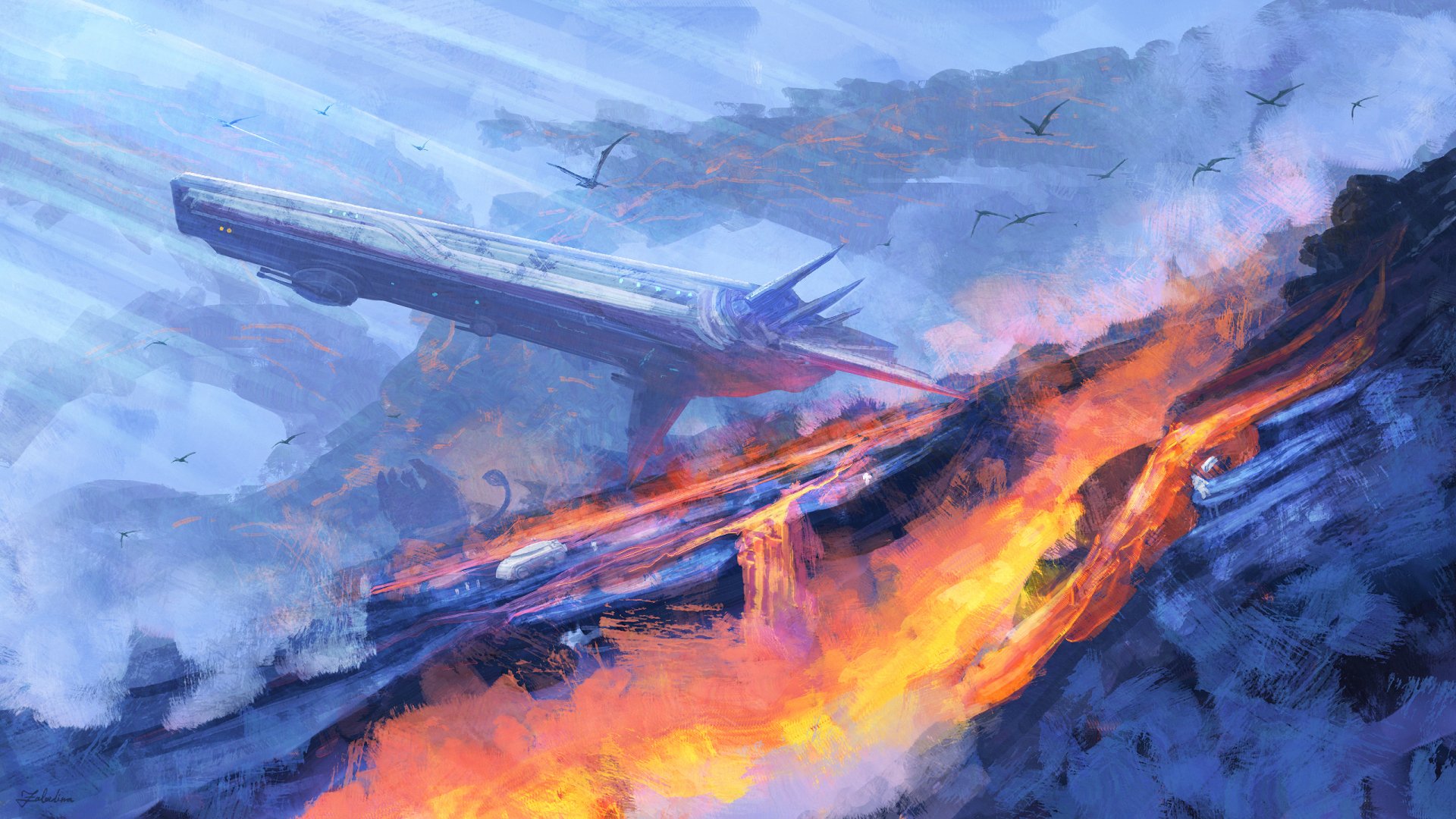 Download Sci Fi Spaceship HD Wallpaper by era7