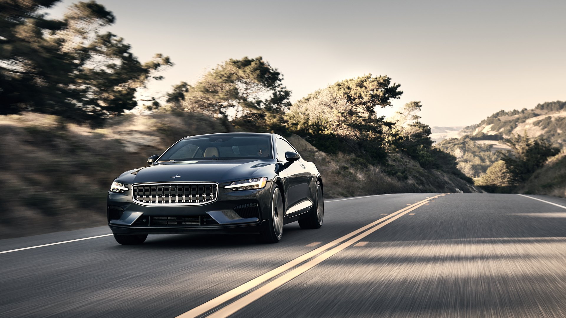 Download Black Car Electric Car Car Vehicle Polestar 1 HD Wallpaper