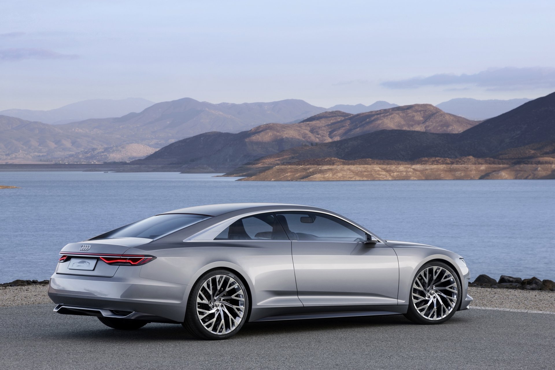 Download Compact Car Silver Car Car Audi Vehicle Audi Prologue 4k Ultra HD Wallpaper