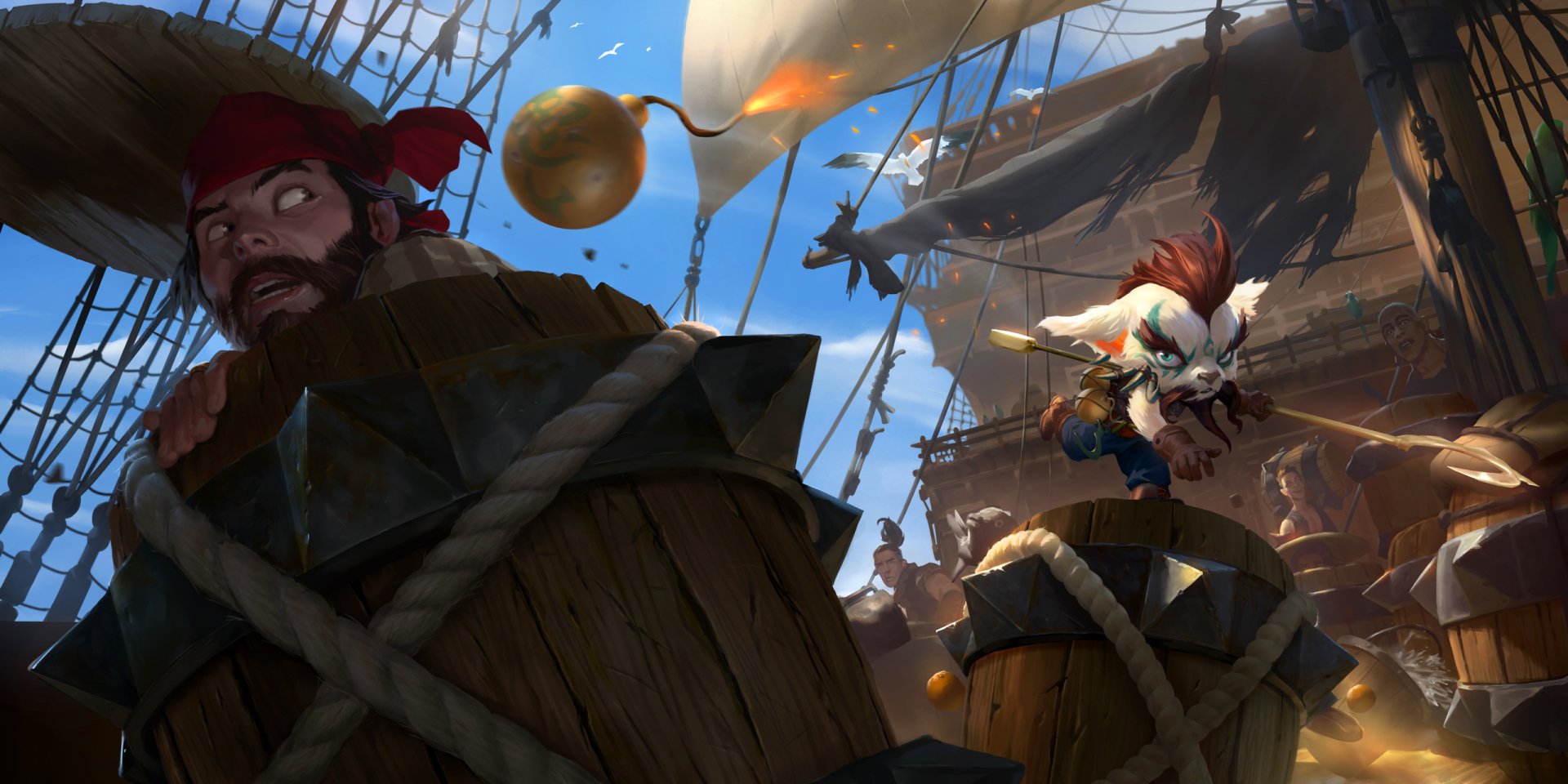 Download Bilgewater (League Of Legends) Video Game Legends Of Runeterra HD Wallpaper by Hugo Lam