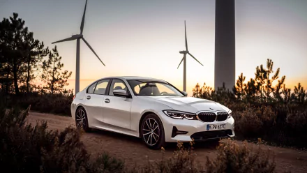 white car compact car car BMW BMW 330e vehicle BMW 3 Series HD Desktop Wallpaper | Background Image