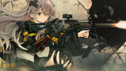 UMP45 (Girls Frontline) video game Girls Frontline HD Desktop Wallpaper | Background Image