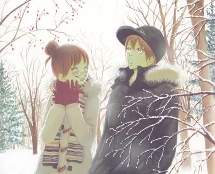 Nanami Takahashi Motoharu Yano Anime We Were There HD Desktop Wallpaper | Background Image