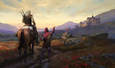 Dandelion (The Witcher) Geralt of Rivia video game The Witcher 3: Wild Hunt HD Desktop Wallpaper | Background Image