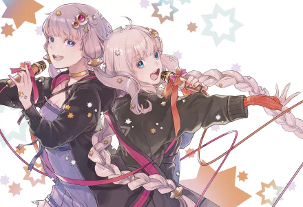 Yuzuki Yukari Kizuna Akari Anime Vocaloid HD Desktop Wallpaper | Background Image