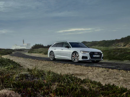 white car car Audi A6 Audi vehicle Audi A6 Avant HD Desktop Wallpaper | Background Image