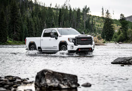 white car car GMC vehicle GMC Sierra Denali HD Desktop Wallpaper | Background Image