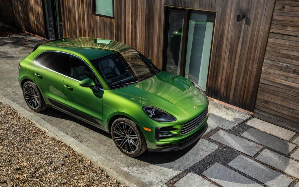 SUV green car car Porsche vehicle Porsche Macan S HD Desktop Wallpaper | Background Image