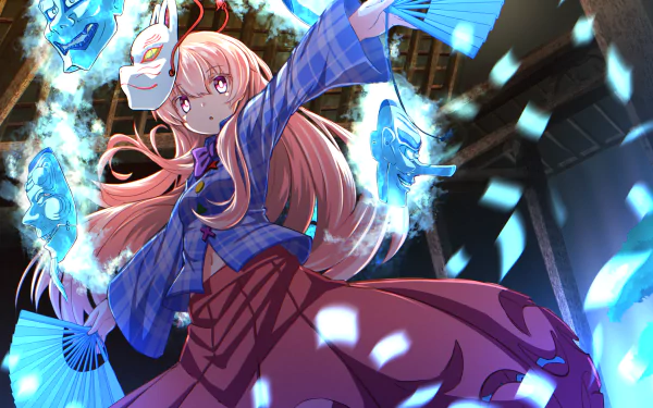 Hata no Kokoro Anime Touhou HD Desktop Wallpaper | Background Image