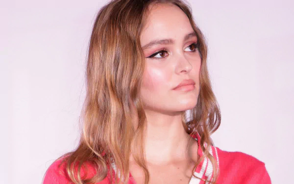 brown eyes brunette face French actress model Celebrity Lily-Rose Depp HD Desktop Wallpaper | Background Image