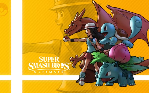 Video Game Super Smash Bros. Ultimate Super Smash Bros. Pokémon Trainer Venusaur Squirtle Charizard Leaf Ivysaur Red HD Wallpaper | Background Image