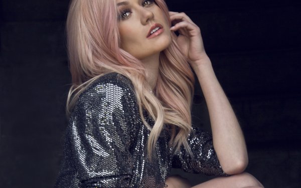 Celebrity Katherine Mcnamara Actress American Blonde Pink Hair HD Wallpaper | Background Image