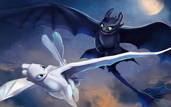 Toothless (How to Train Your Dragon) dragon How to Train Your Dragon Night Fury movie How to Train Your Dragon: The Hidden World HD Desktop Wallpaper | Background Image