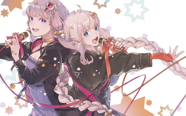 Yuzuki Yukari Kizuna Akari Anime Vocaloid HD Desktop Wallpaper | Background Image