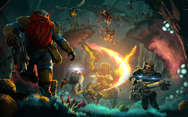 video game Deep Rock Galactic HD Desktop Wallpaper | Background Image