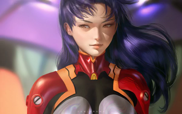 Misato Katsuragi Anime Neon Genesis Evangelion HD Desktop Wallpaper | Background Image