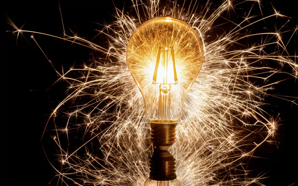  Sparkler Light Bulb by Myriams-Fotos