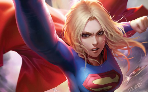 Comics Supergirl Superman DC Comics Blonde Blue Eyes HD Wallpaper | Background Image