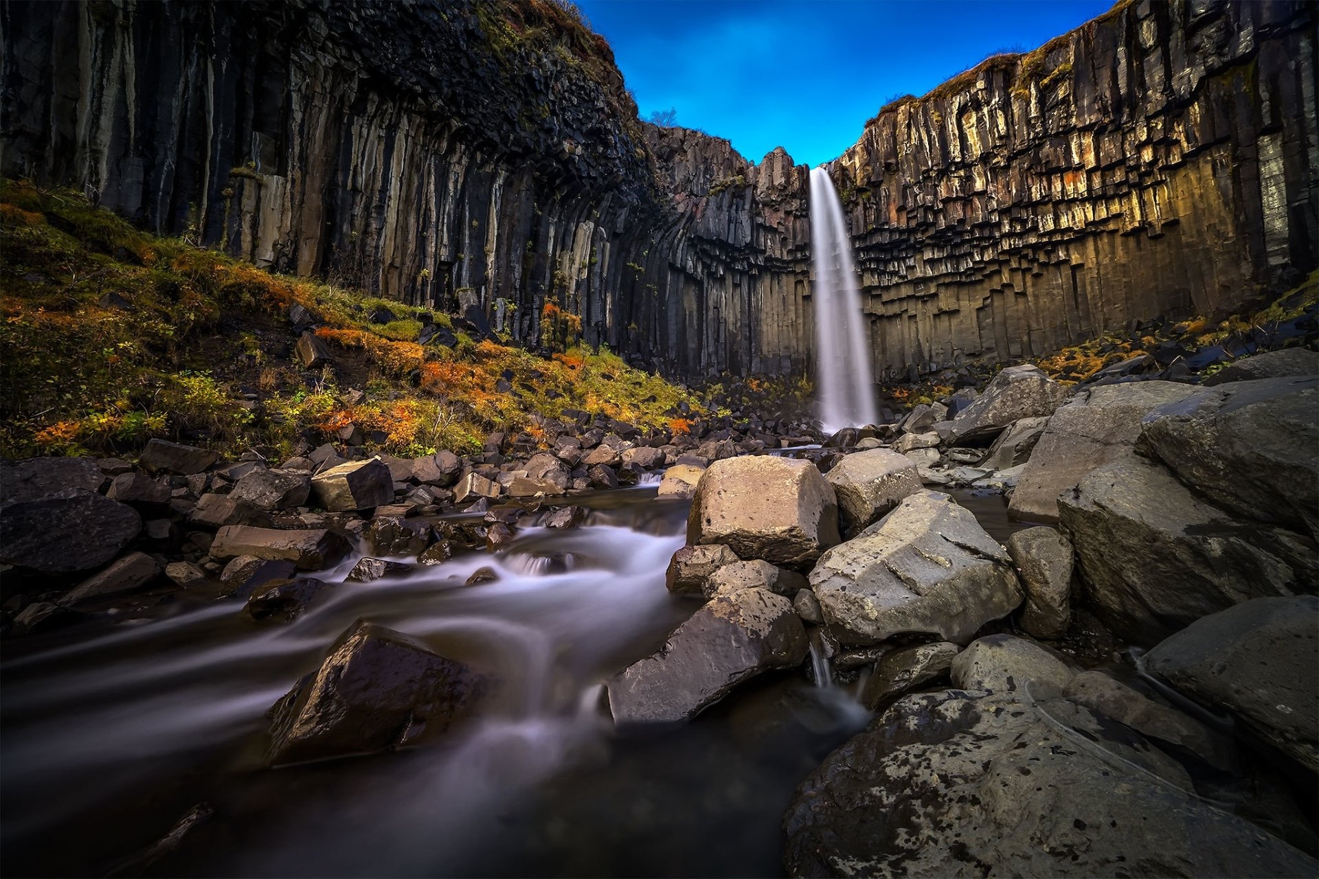 Download Cliff Iceland Nature Svartifoss HD Wallpaper