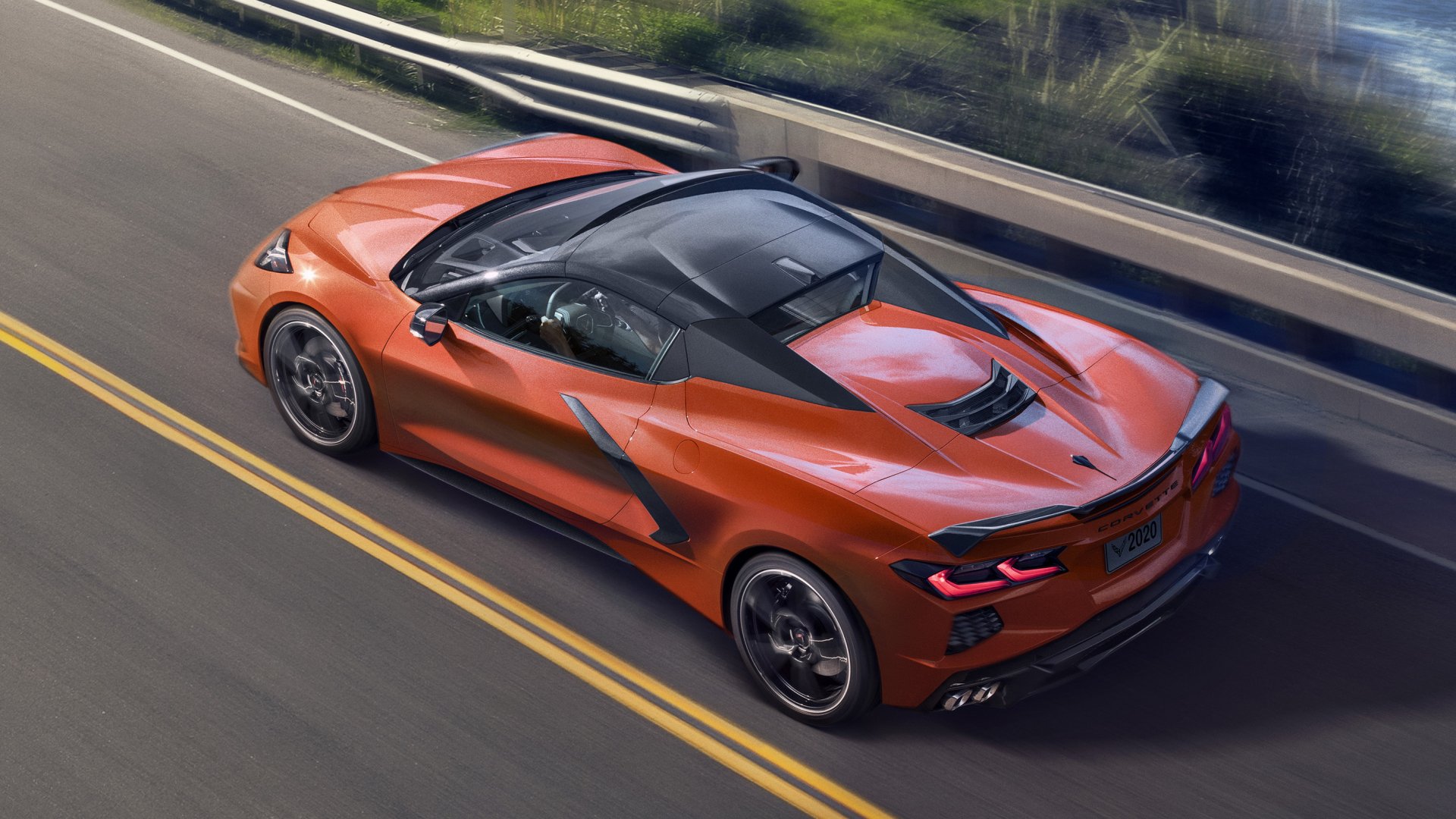Download Supercar Car Chevrolet Chevrolet Corvette Vehicle Chevrolet Corvette (C8) HD Wallpaper