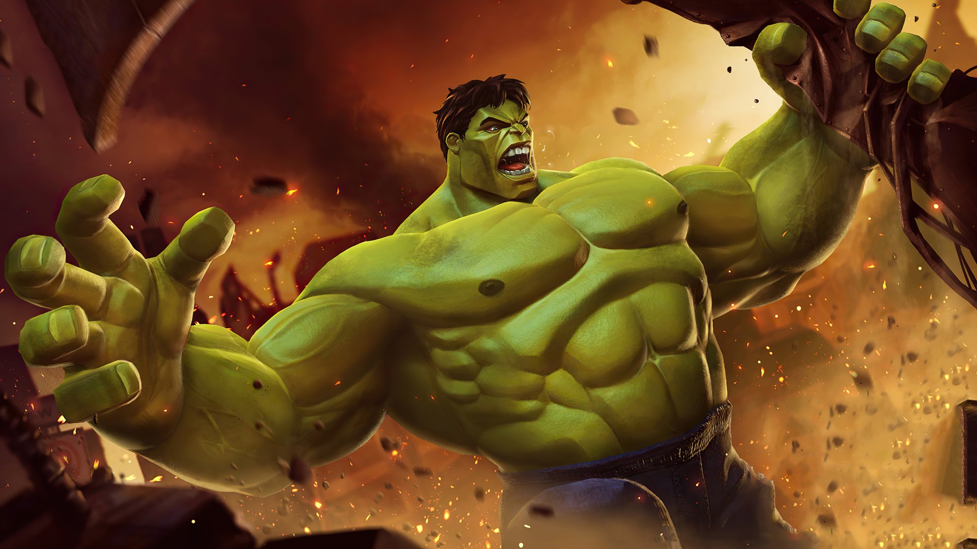 Download Hulk Video Game MARVEL Contest Of Champions 4k Ultra HD Wallpaper