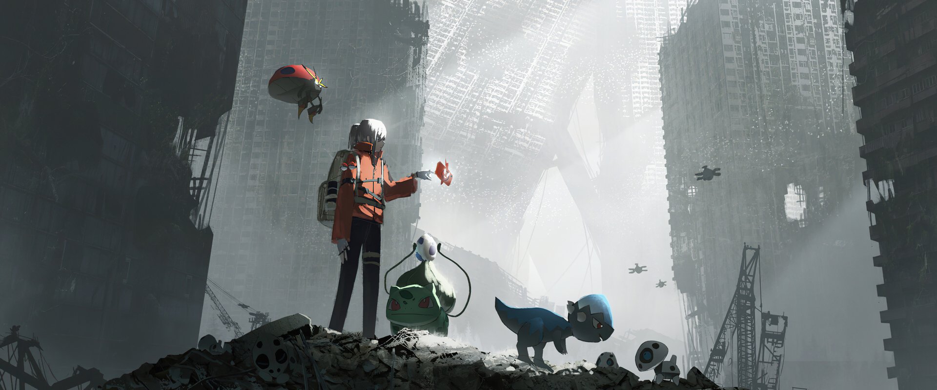 Download Post Apocalyptic Bulbasaur (Pokémon) Anime Pokemon HD Wallpaper by あすてろid