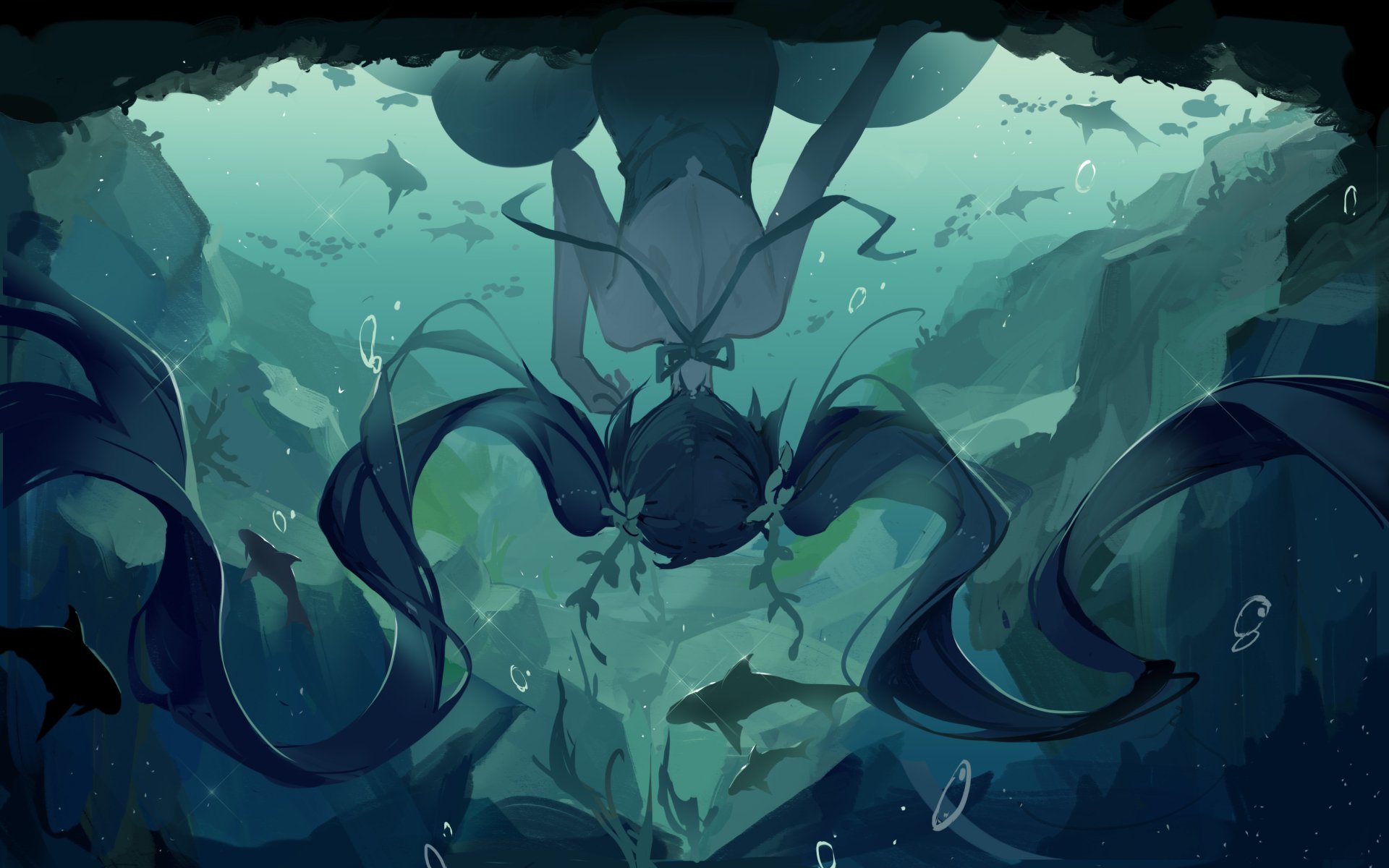 Download Hatsune Miku Anime Vocaloid HD Wallpaper by 風目民