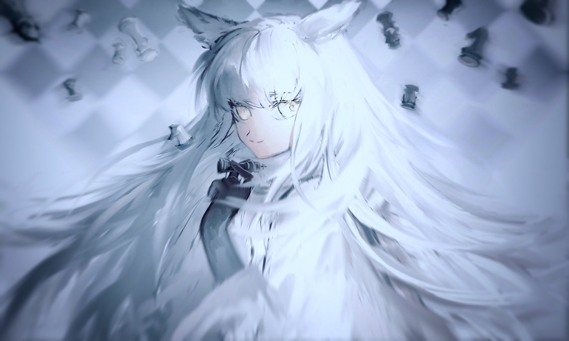 Download Platinum (Arknights) Video Game Arknights HD Wallpaper by 热带夜