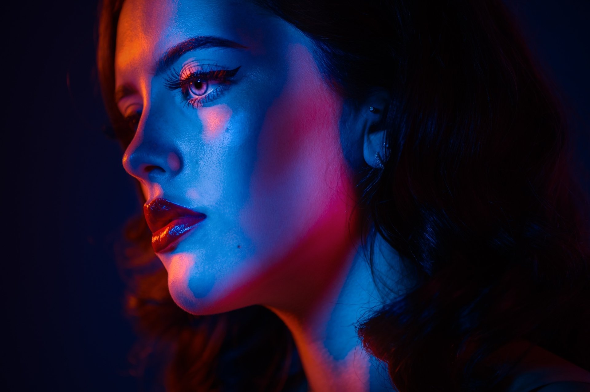 Download Makeup Model Woman Face HD Wallpaper