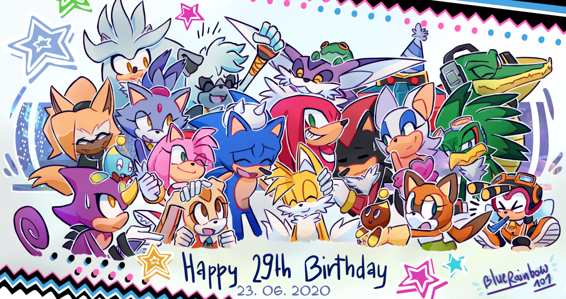 Download Comic Sonic The Hedgehog (IDW) HD Wallpaper by bluerainbow-101-art