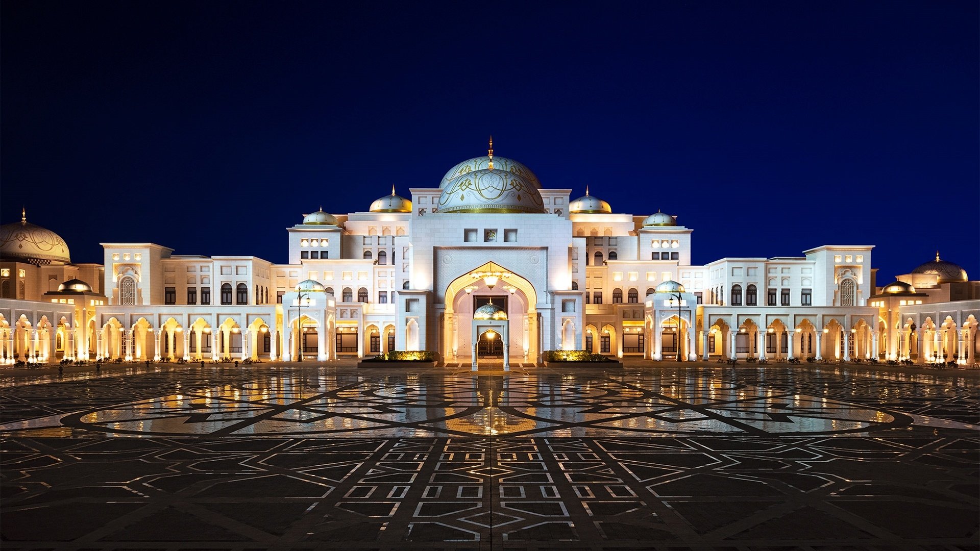 Download Architecture Dome Qasr Al Watan United Arab Emirates Man Made Palace  HD Wallpaper