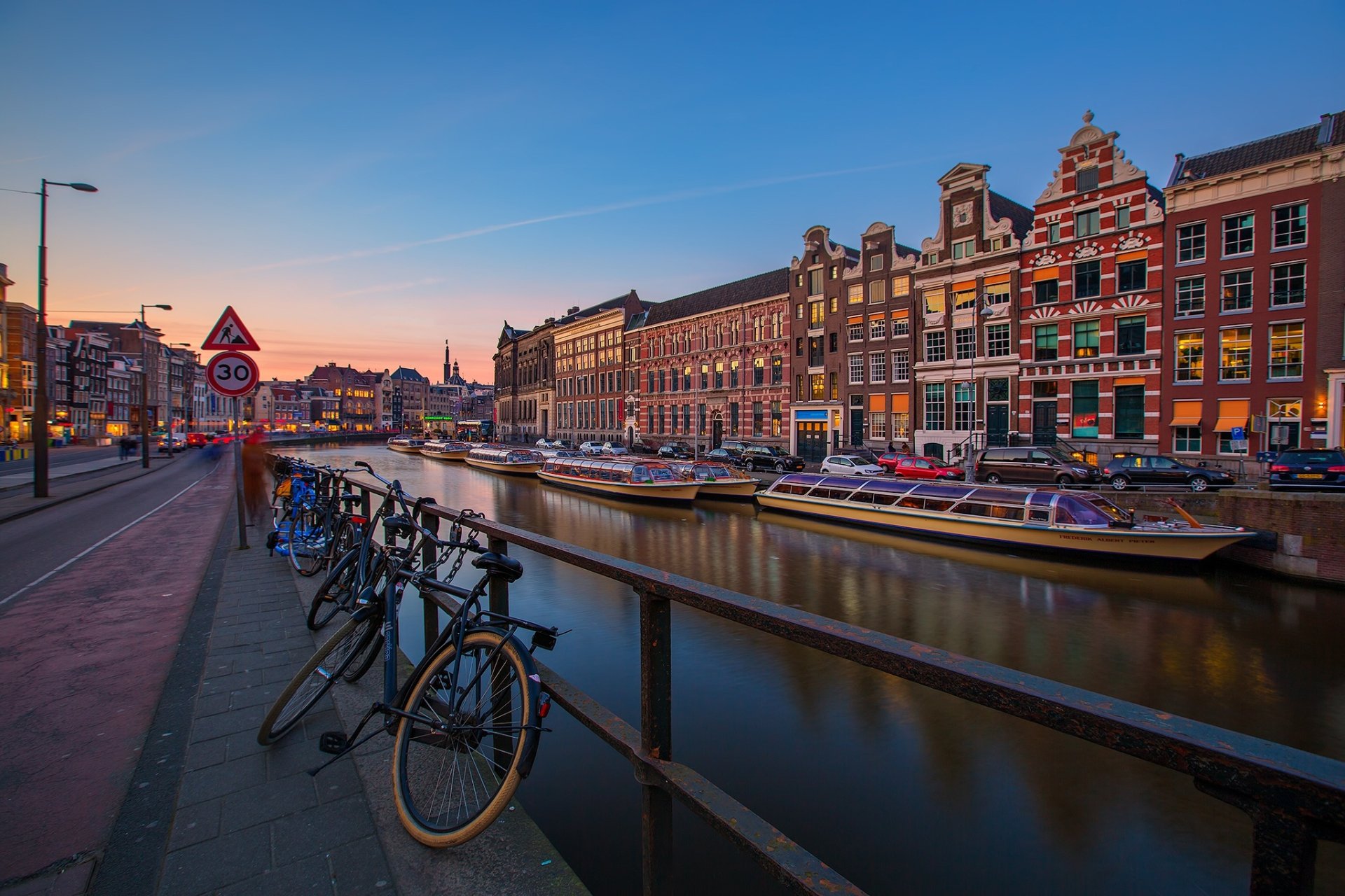 Download Netherlands Canal Man Made Amsterdam HD Wallpaper