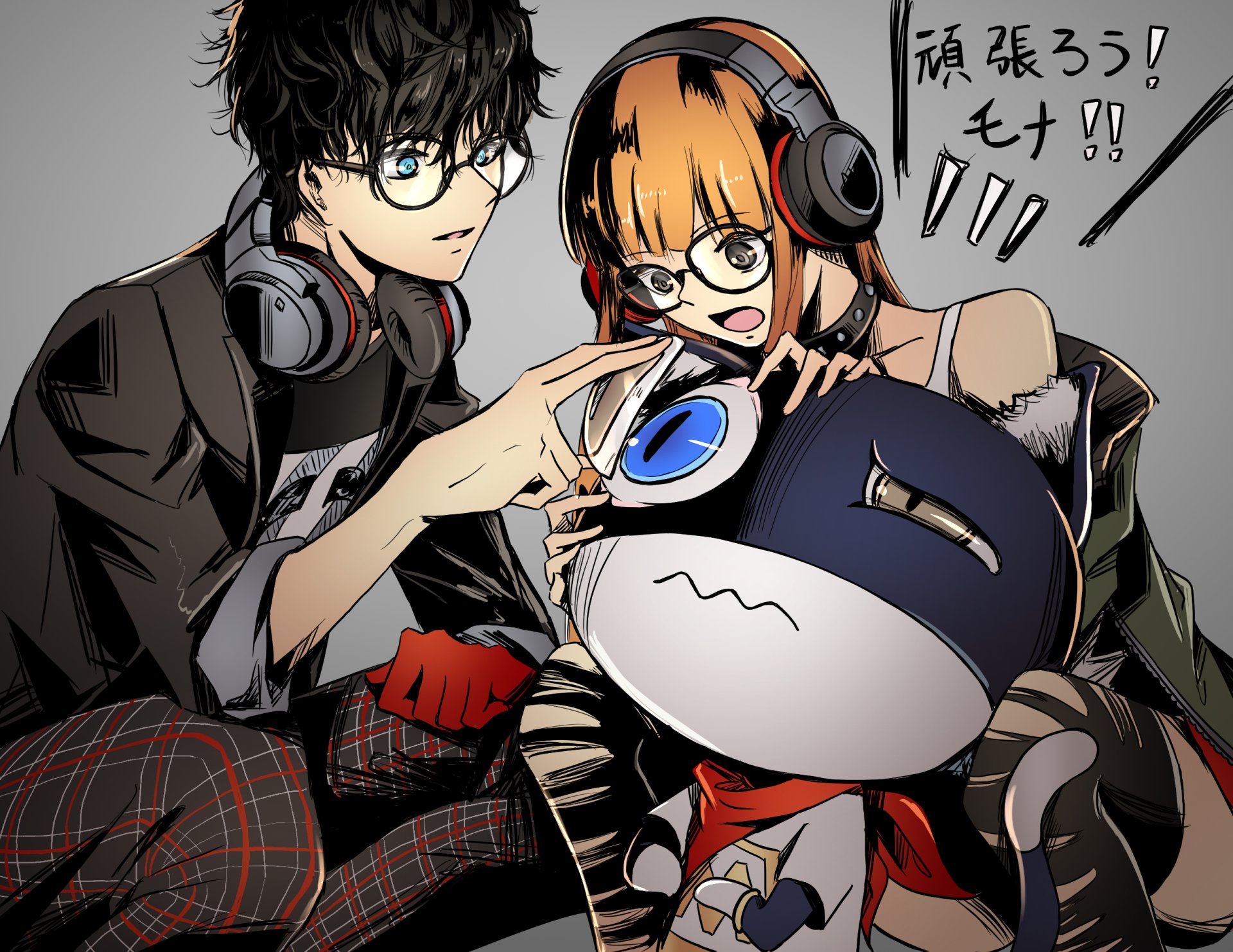 Download Morgana (Persona) Akira Kurusu Futaba Sakura Video Game Persona 5 HD Wallpaper by JoL
