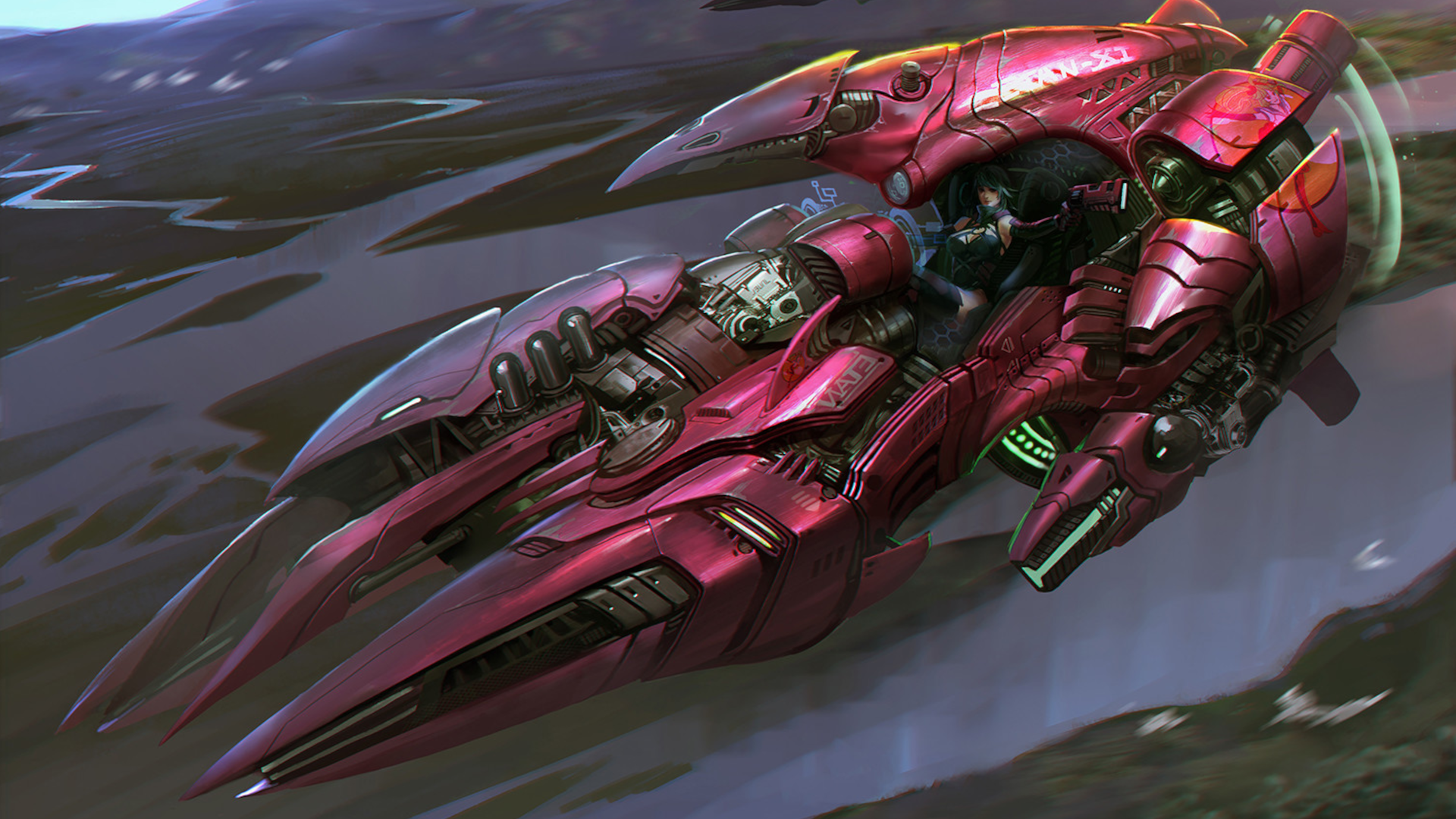 Download Warrior Sci Fi Spaceship HD Wallpaper by san mufan